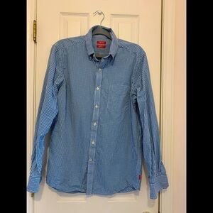 Izod Men’s cotton classic shirt, size M(15 1/2, 34”)